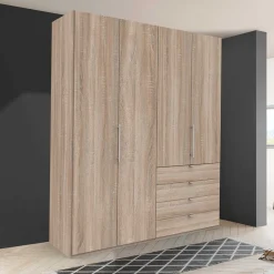 Wohnen Kleiderschränke<Gleittüren-Kleiderschrank mit vier Schubladen - Zayun