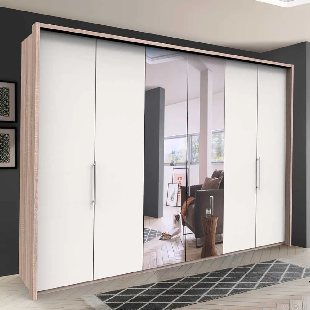 Wohnen Kleiderschränke<Gleittüren-Schlafzimmerschrank mit Spiegel - Vaclyn