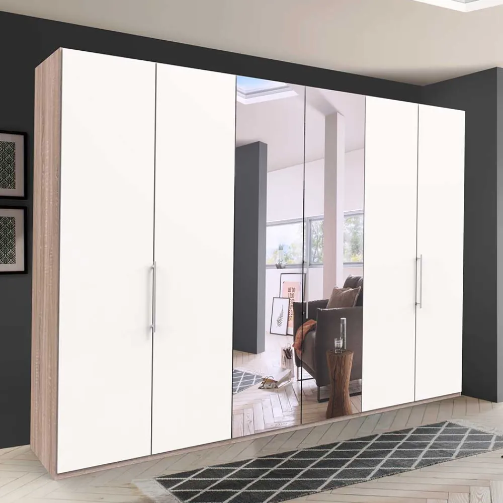 Wohnen Kleiderschränke<Gleittüren-Schlafzimmerschrank mit Spiegel - Vaclyn