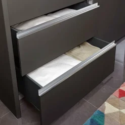Wohnen Kleiderschränke|Schränke<Gleittürenschrank in Braun Glasfront - Padrig