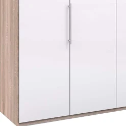 Wohnen Kleiderschränke|Schränke<Gleittüren-Schrank mit Glasfront in Weiß - Bosays