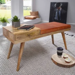 Wohnen Sitzbank<Günstige Design Polsterbank mit Leder - Zanyorita