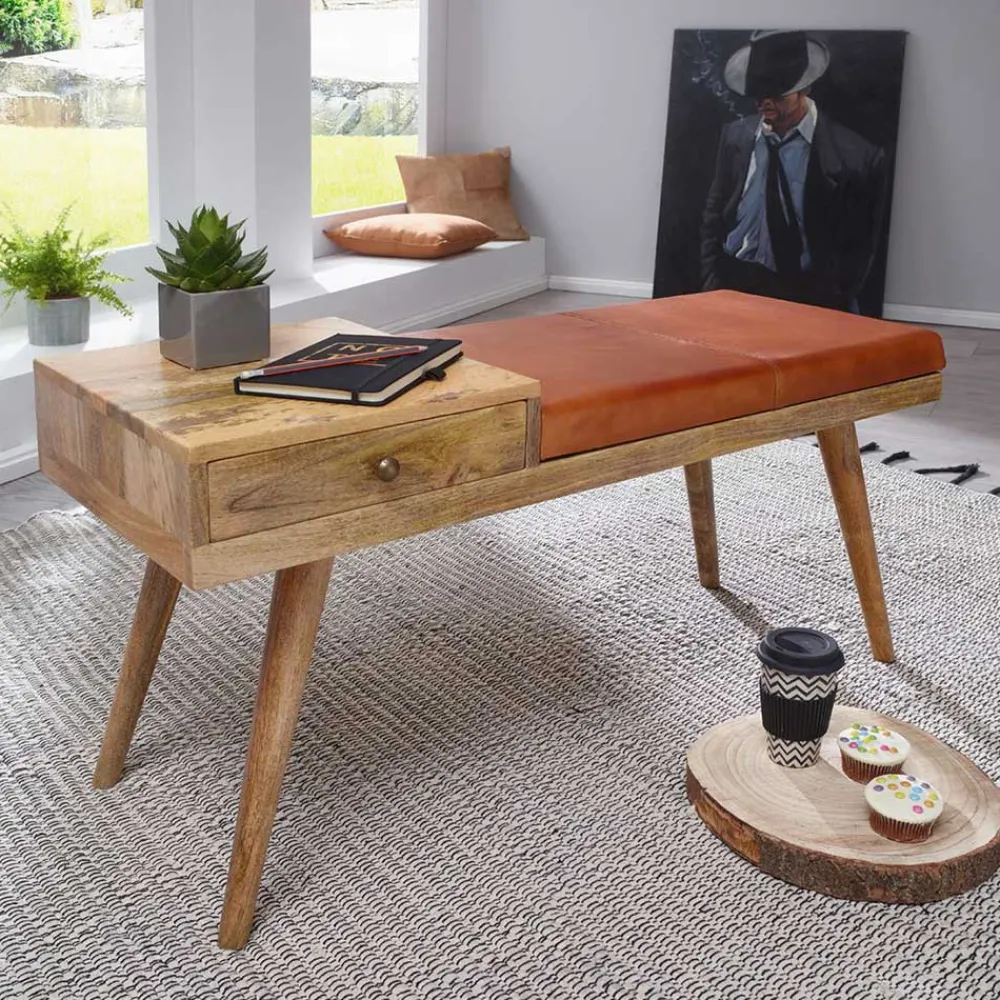 Wohnen Sitzbank<Günstige Design Polsterbank mit Leder - Zanyorita