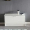 Wohnen Sitzbank<Günstige Schuhbank in Weiß mit Klappe Same 80 cm breit