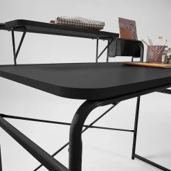 Wohnen Tische<Günstiger Schreibtisch mit Aufsatz 98x89x46 - Tibalt