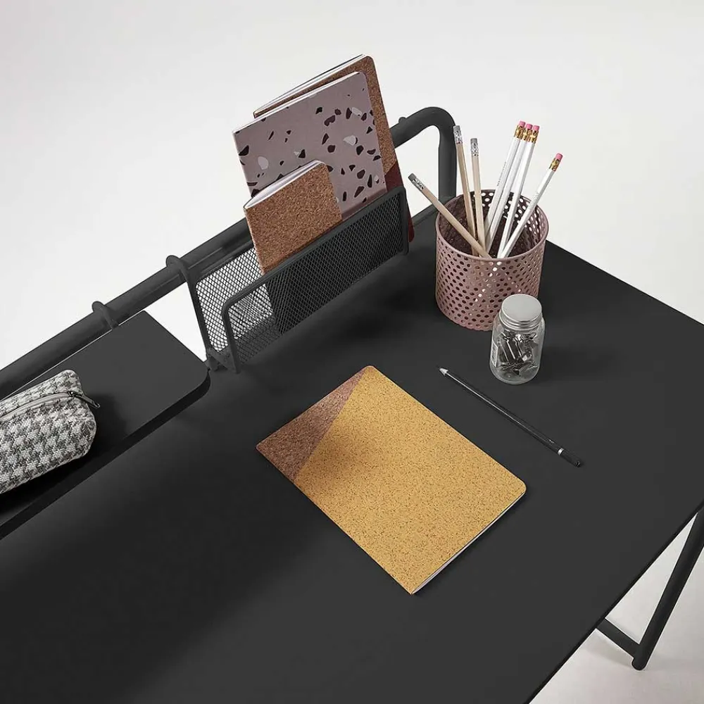 Wohnen Tische<Günstiger Schreibtisch mit Aufsatz 98x89x46 - Tibalt