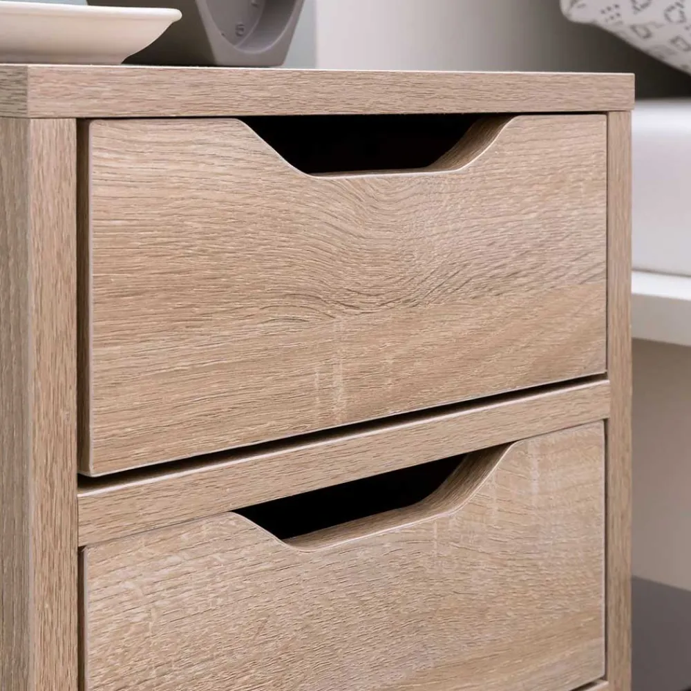 Wohnen Kommoden<Günstiger Schubladen Nachtschrank in 31x49x31 - Navarra