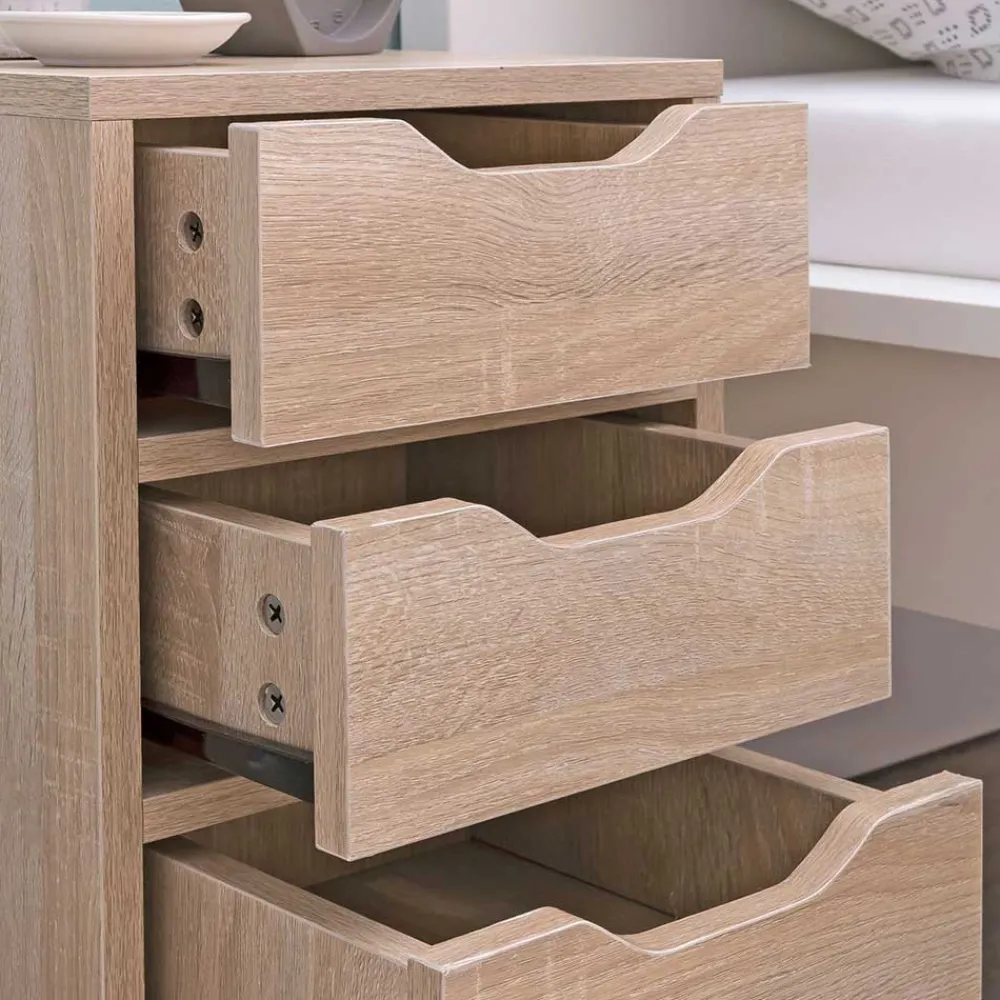 Wohnen Kommoden<Günstiger Schubladen Nachtschrank in 31x49x31 - Navarra