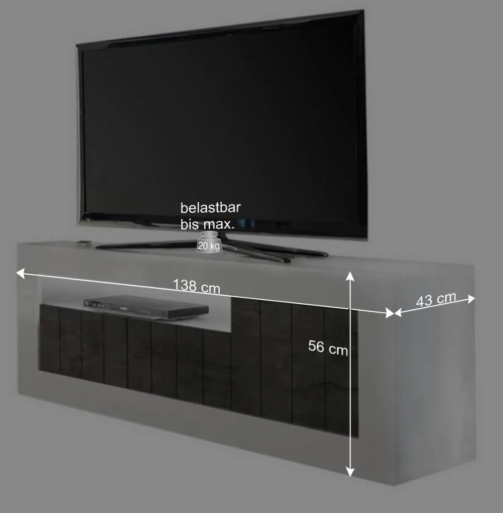 Wohnen Tv & Hifi-Möbel|Lowboards<Günstiges Design TV Board 138x56x43 cm - Voskala