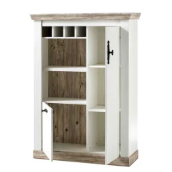 Wohnen Highboards<Günstiges Highboard im Scandi Chic Nedita in Weiß