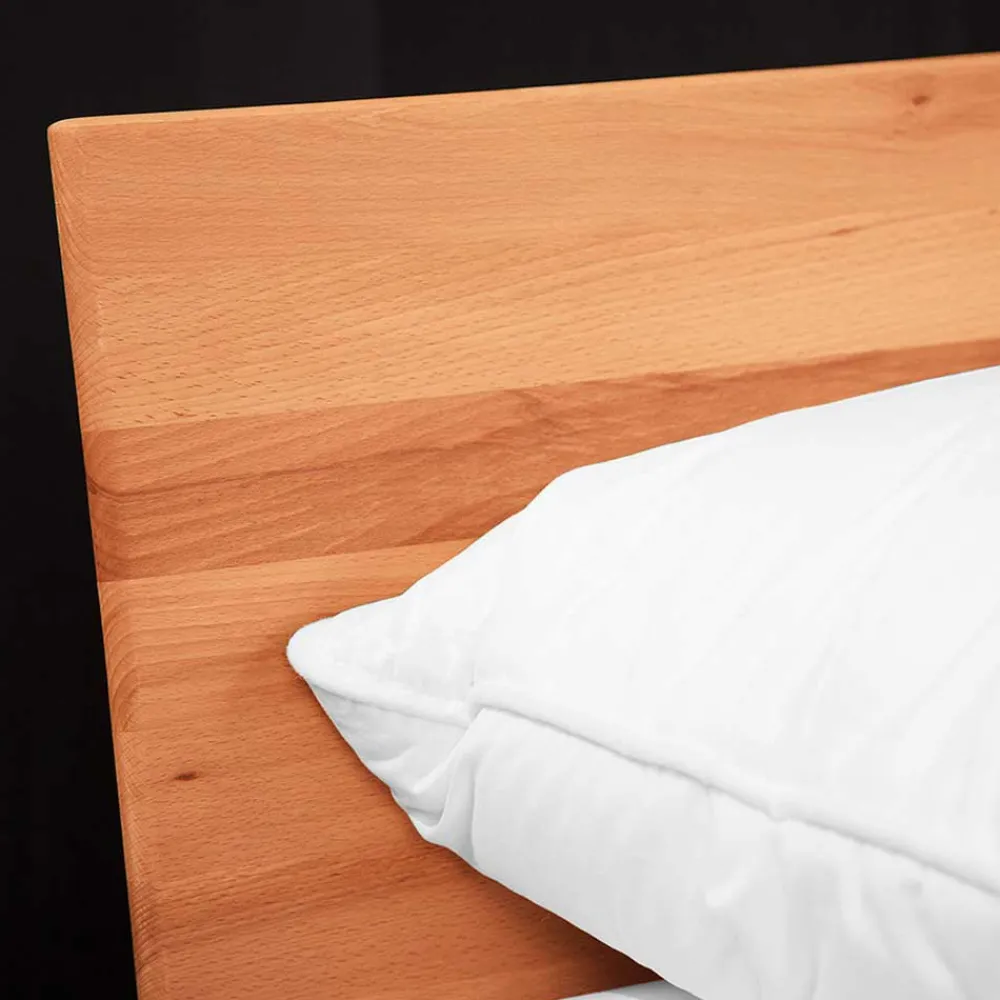 Wohnen Betten<Günstiges Kernbuche Bett aus Massivholz - Junola