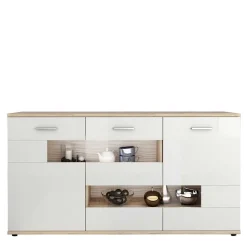 Wohnen Sideboards<Günstiges Sideboard in Weiß glänzend - Simeon