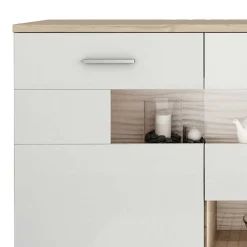 Wohnen Sideboards<Günstiges Sideboard in Weiß glänzend - Simeon
