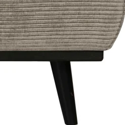 Wohnen Hocker<Graubrauner Couchhocker aus Strukturstoff - Gela
