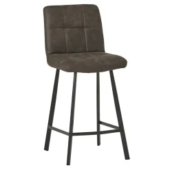 Wohnen Hocker<Graue Barstühle gepolstert - Jano (2er Set)