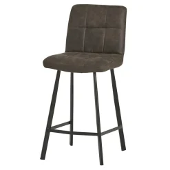 Wohnen Hocker<Graue Barstühle gepolstert - Jano (2er Set)