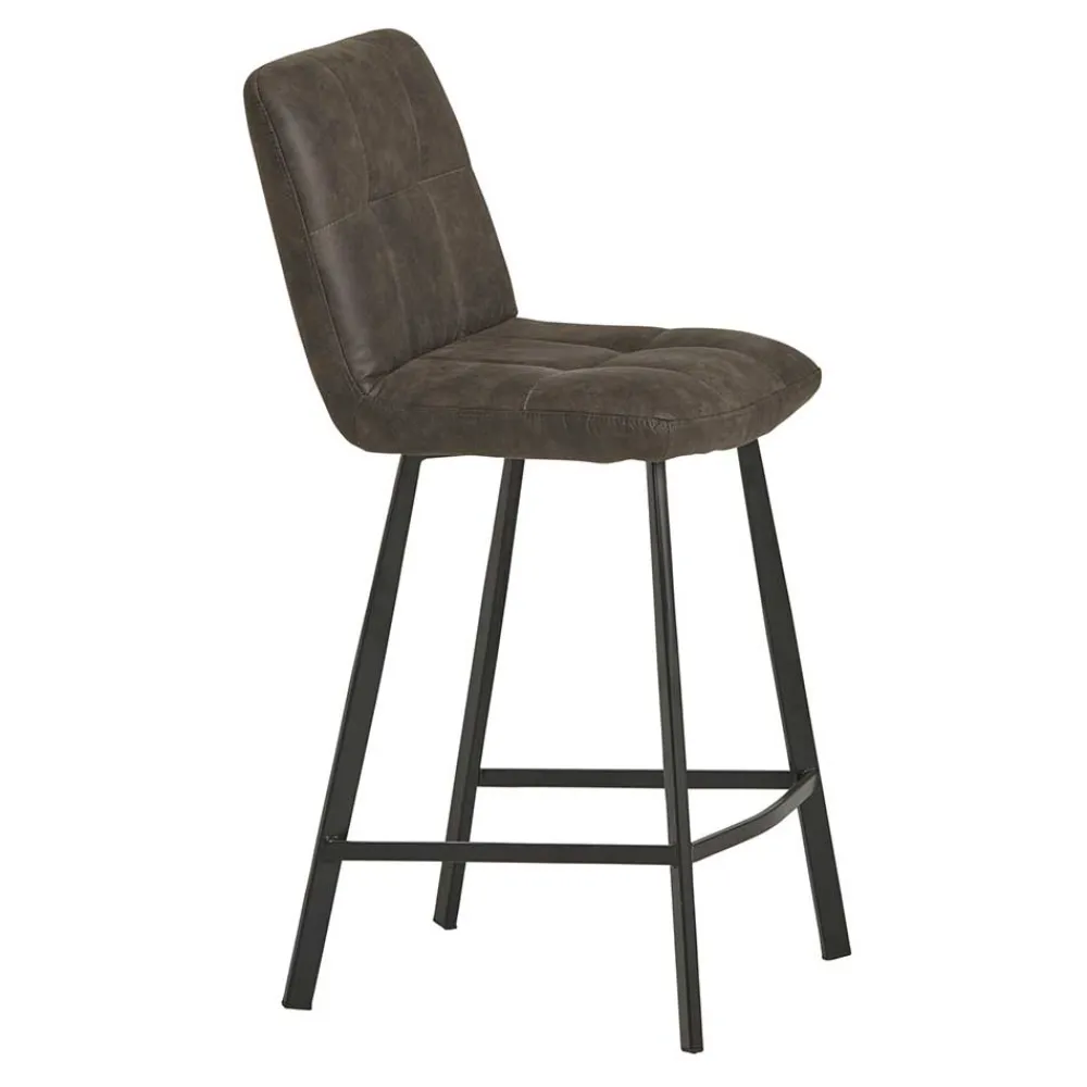 Wohnen Hocker<Graue Barstühle gepolstert - Jano (2er Set)