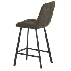 Wohnen Hocker<Graue Barstühle gepolstert - Jano (2er Set)