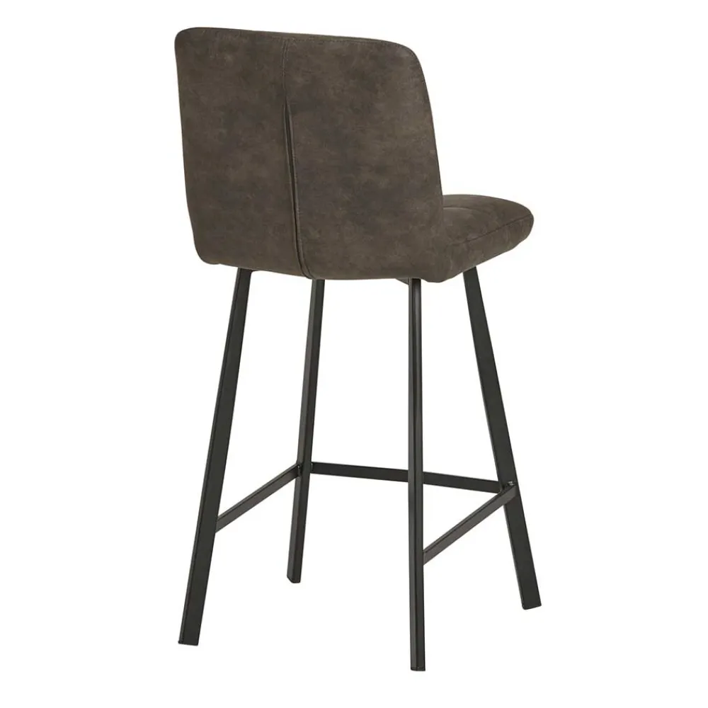 Wohnen Hocker<Graue Barstühle gepolstert - Jano (2er Set)