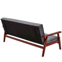 Wohnen Betten|Sofas<Graue Samt Bettcouch mit Holzgestell - Farala