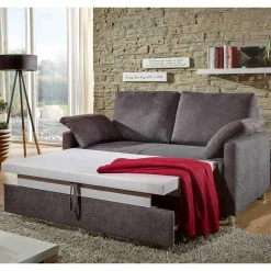 Wohnen Betten|Sofas<Graue Schlafcouch in drei Breiten - Jaxon