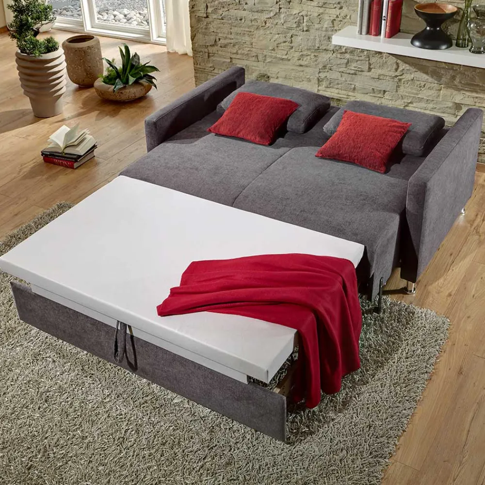 Wohnen Betten|Sofas<Graue Schlafcouch in drei Breiten - Jaxon