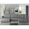 Wohnen Sofas<Graue Wohnzimmercouch mit Schlaffunktion - Rikono