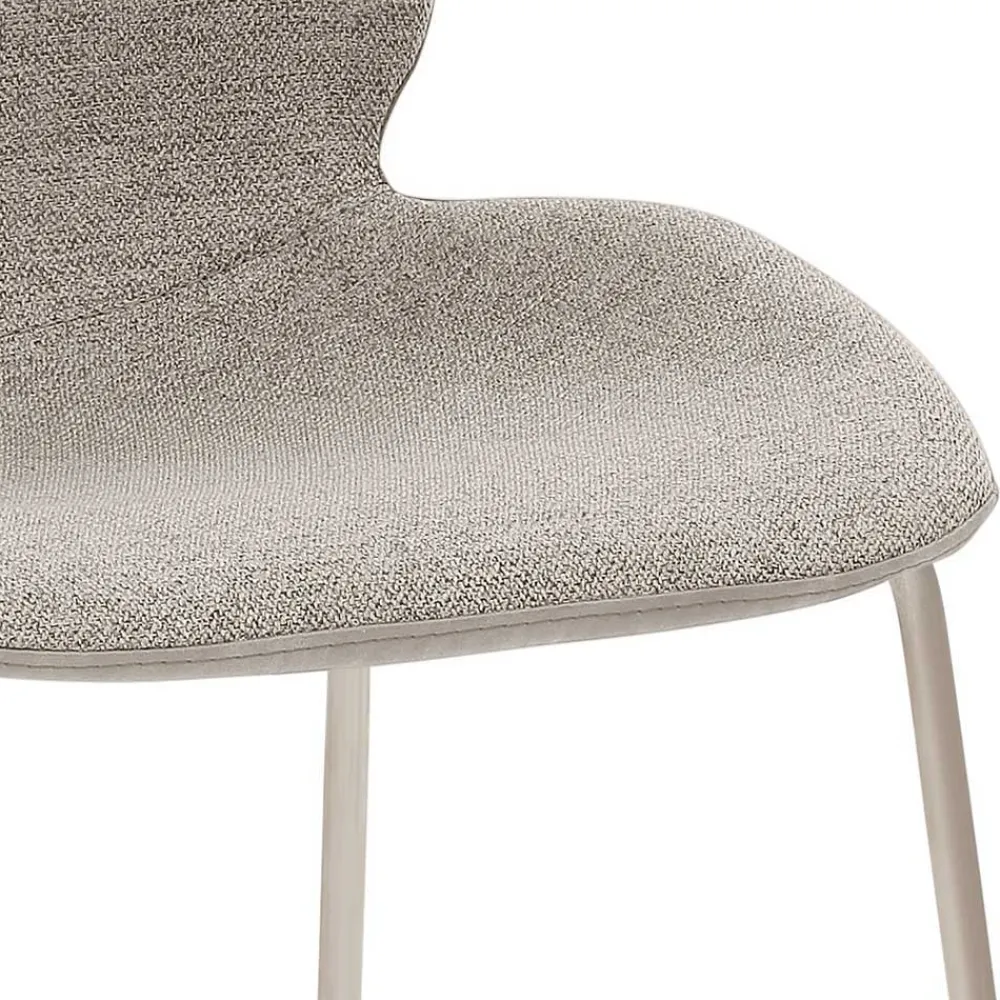 Wohnen Hocker<Grauer Barstuhl im Material Mix - Ruvenz