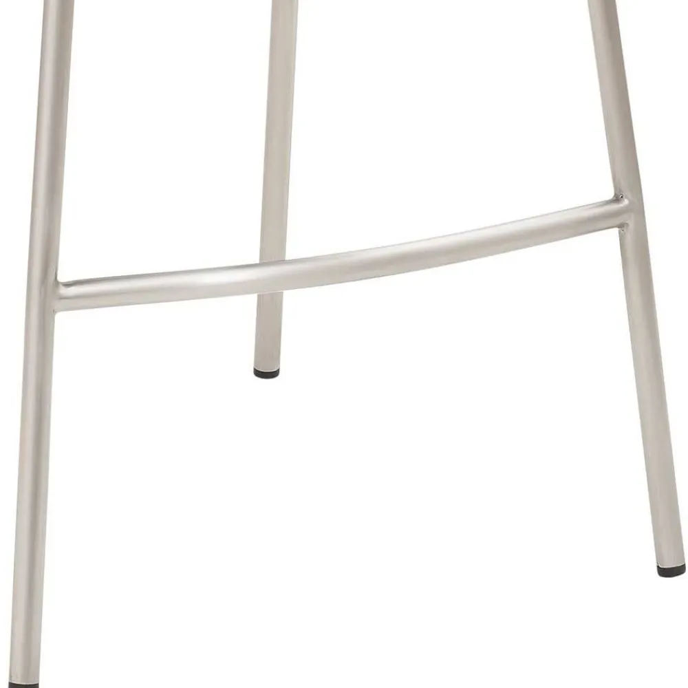 Wohnen Hocker<Grauer Barstuhl im Material Mix - Ruvenz