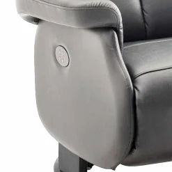 Wohnen Sofas<Grauer Fernsehessel Enjisaco mit ausklappbarer Schlaffunktion