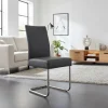 Wohnen Sessel|Stühle<Grauer Polsterstuhl mit Swing-Fuß - Motrilo (2er Set)