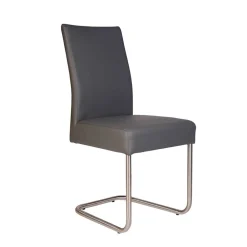 Wohnen Sessel|Stühle<Grauer Polsterstuhl mit Swing-Fuß - Motrilo (2er Set)