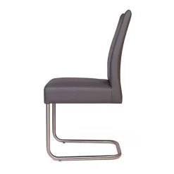 Wohnen Sessel|Stühle<Grauer Polsterstuhl mit Swing-Fuß - Motrilo (2er Set)