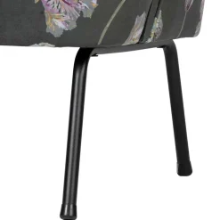 Wohnen Sessel<Grauer Samt Sessel mit Tulpen Lila - Kiyoshi