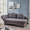 Wohnen Sofas<Graues Funktionssofa mit Armlehne links - Landhuis
