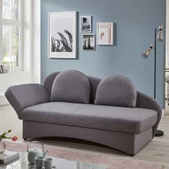 Wohnen Sofas<Graues Funktionssofa mit Armlehne links - Landhuis