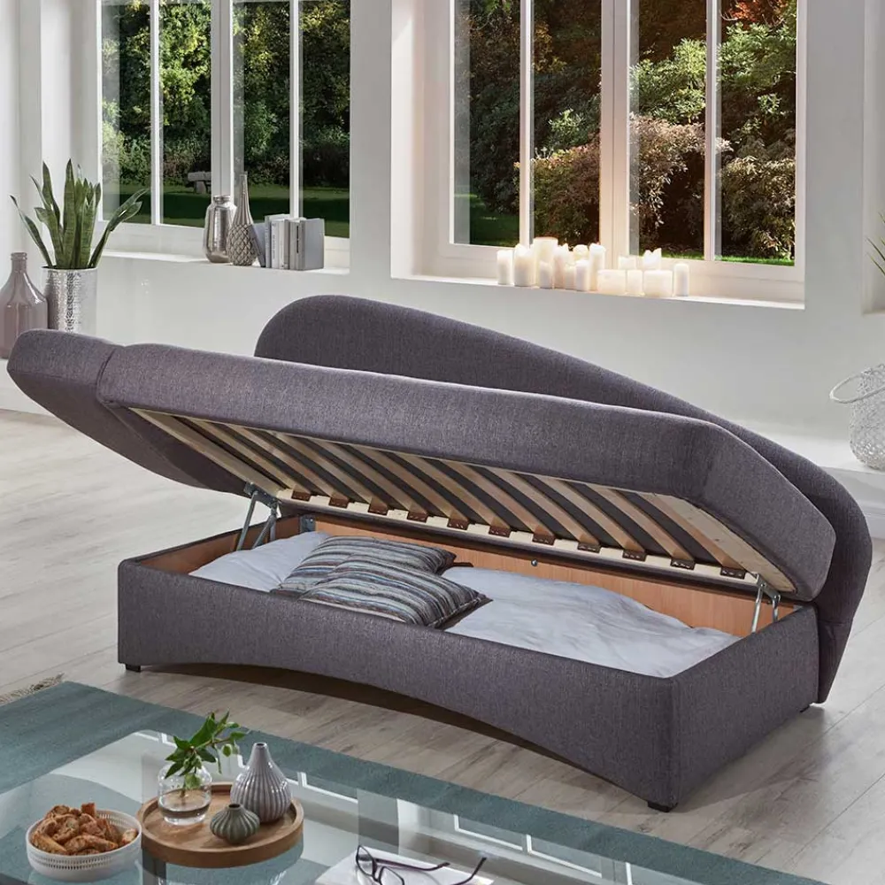 Wohnen Sofas<Graues Funktionssofa mit Armlehne links - Landhuis
