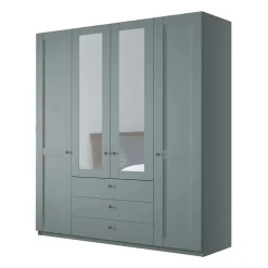 Wohnen Kleiderschränke<Graugrüner Kombi-Kleiderschrank 200 cm breit - Rajavo