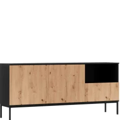 Wohnen Sideboards<Griffloses Sideboard in Wildeiche Optik - Cavan