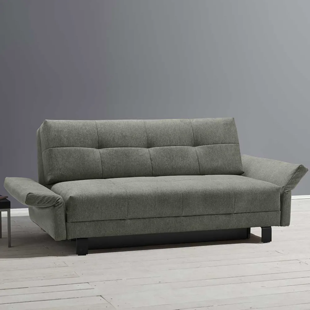Wohnen Sofas<Grüne Funktionscouch mit Bettkasten - Granita