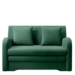 Wohnen Sofas<Grünes Schlafsofa mit Veloursbezug - Vigretta