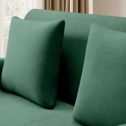 Wohnen Sofas<Grünes Schlafsofa mit Veloursbezug - Vigretta