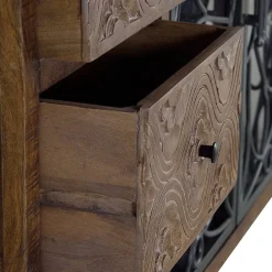 Wohnen Sideboards<Große Design Kommode mit Glas Metalltüren - Everton