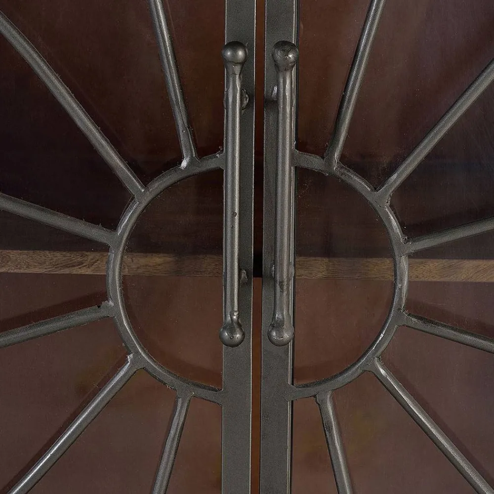 Wohnen Sideboards<Große Design Kommode mit Glas Metalltüren - Everton