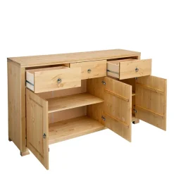 Wohnen Sideboards<Große Holz Kommode in Kiefer Natur - Vinidad