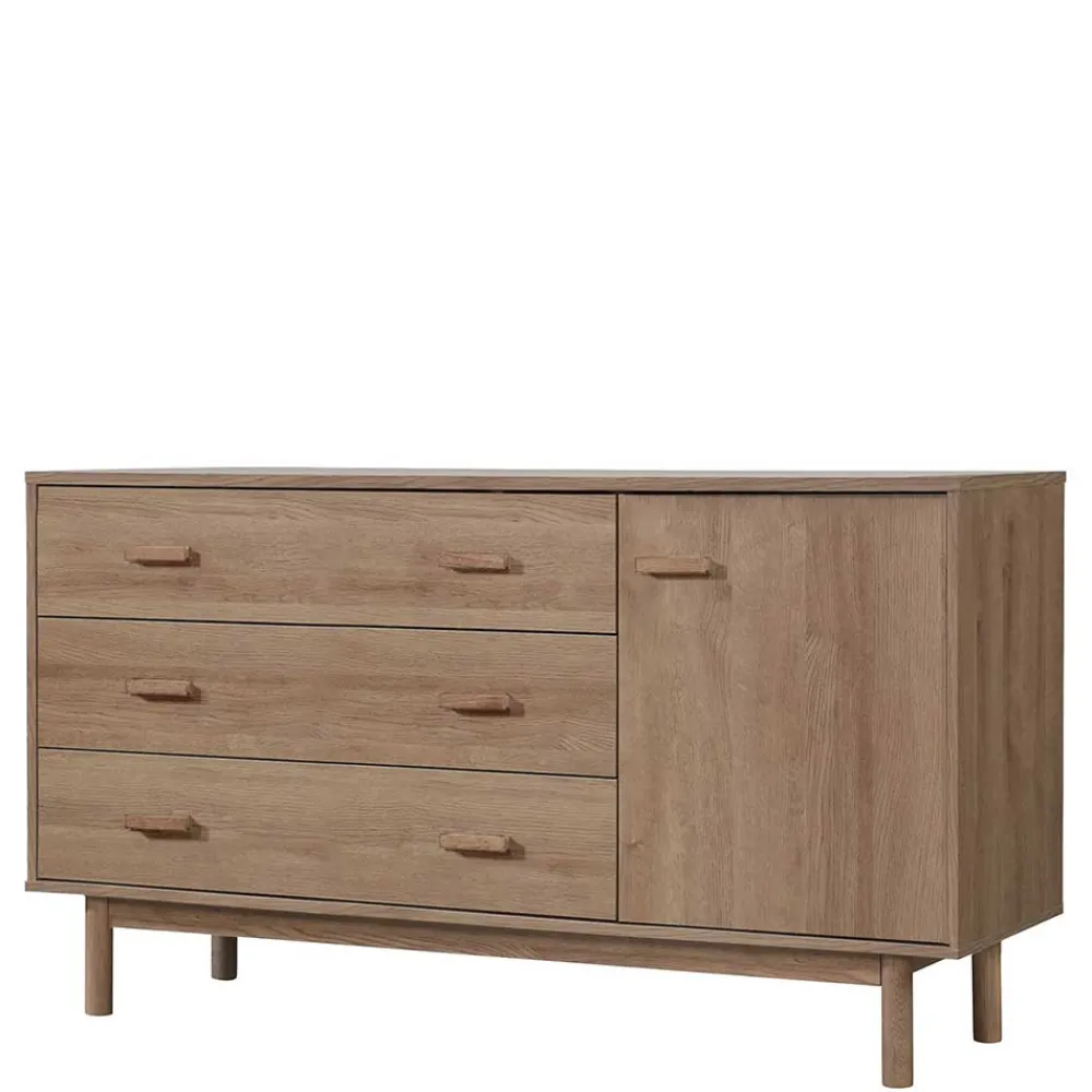 Wohnen Sideboards<Große Kombi-Kommode in Eiche Holzoptik - Benns