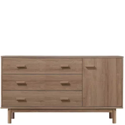 Wohnen Sideboards<Große Kombi-Kommode in Eiche Holzoptik - Benns