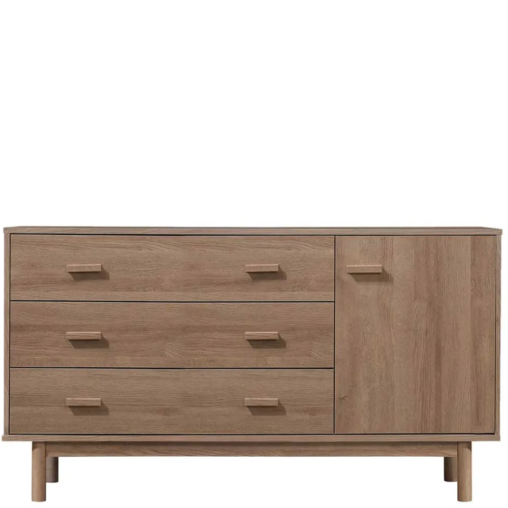 Wohnen Sideboards<Große Kombi-Kommode in Eiche Holzoptik - Benns