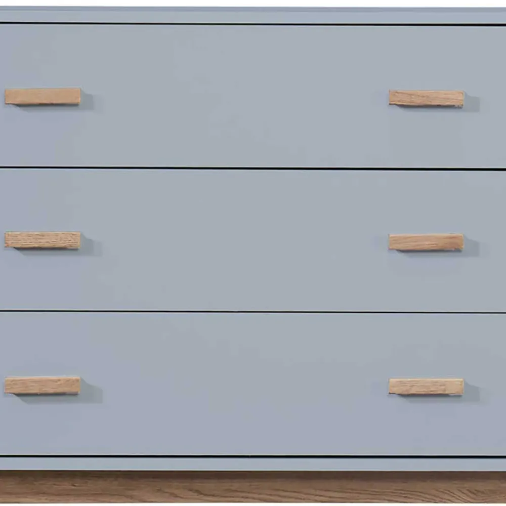 Wohnen Sideboards<Große Kombi-Kommode in Grau mit Eiche - Caldaro