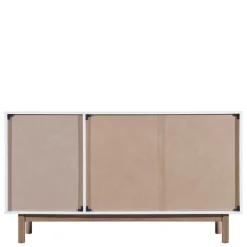 Wohnen Sideboards<Große Kombi-Kommode in Weiß mit Eiche - Savuta